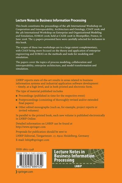 Produktbild: Advances in Enterprise Engineering I