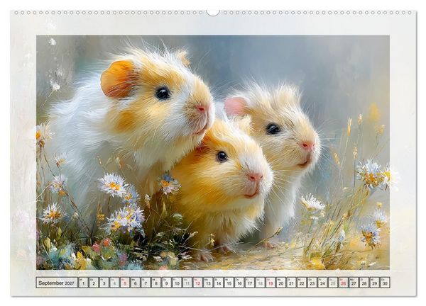 Produktbild: Meerschweinchen. Bezauberndes Gartengl&uuml;ck (Wandkalender 2027 DIN A2 quer), CALVENDO Monatskalender