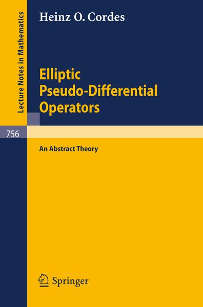 Produktbild: Elliptic Pseudo-Differential Operators