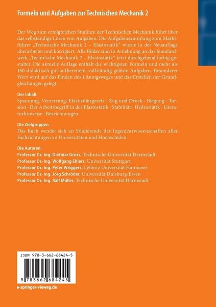 Formeln und Aufgaben zur Technischen Mechanik 2