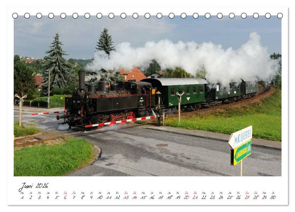 Produktbild: Mit Volldampf durch &Ouml;sterreich (Tischkalender 2026 DIN A5 quer), CALVENDO Monatskalender