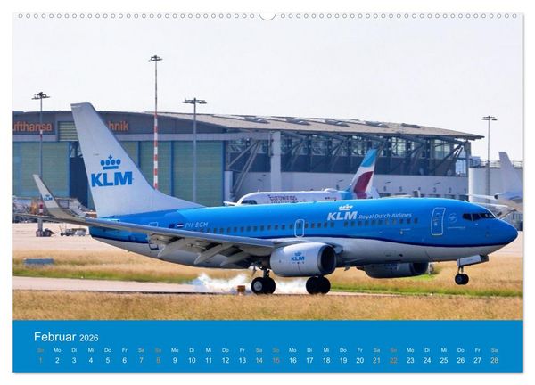 Produktbild: Flugzeugmomente in Stuttgart (Wandkalender 2026 DIN A2 quer), CALVENDO Monatskalender