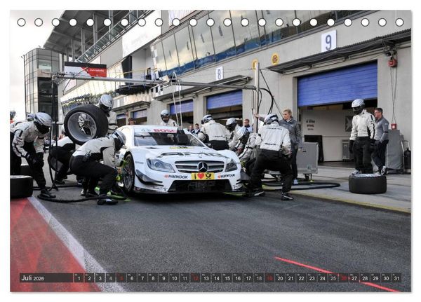 Produktbild: Motorsport - Impressionen (Tischkalender 2026 DIN A5 quer), CALVENDO Monatskalender