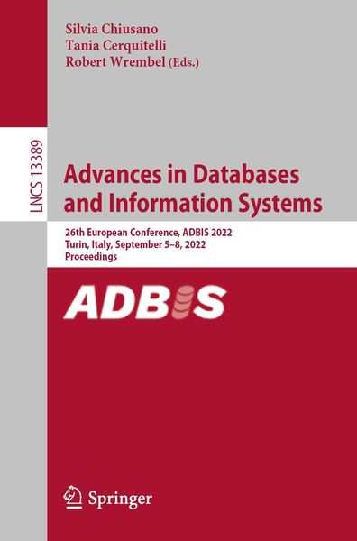 Produktbild: Advances in Databases and Information Systems