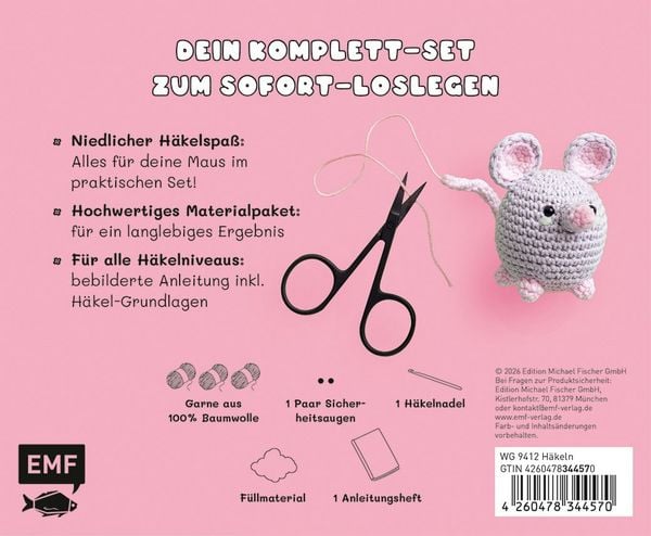 Produktbild: Cozy Crochet &ndash; Deine Amigurumi-H&auml;kelbox: Maus