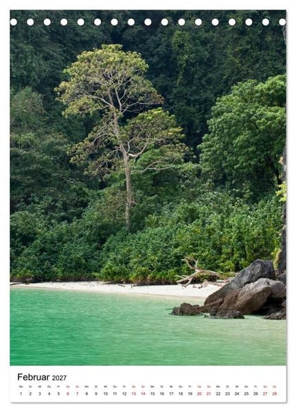 Produktbild: Thailand - Inseln und Str&auml;nde (Tischkalender 2027 DIN A5 hoch), CALVENDO Monatskalender