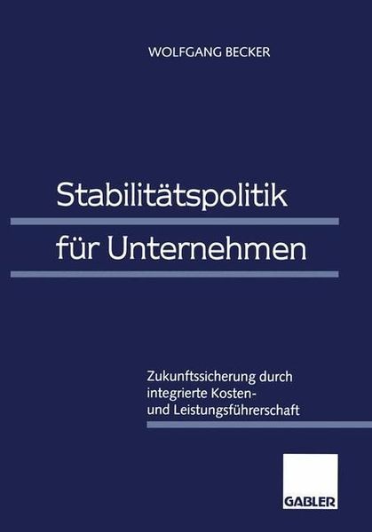 Produktbild: Stabilit&auml;tspolitik f&uuml;r Unternehmen