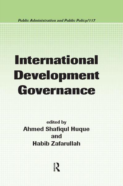 Produktbild: International Development Governance