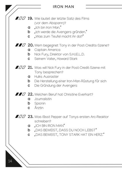 Produktbild: Marvel: Das ultimative MARVEL Quizbuch