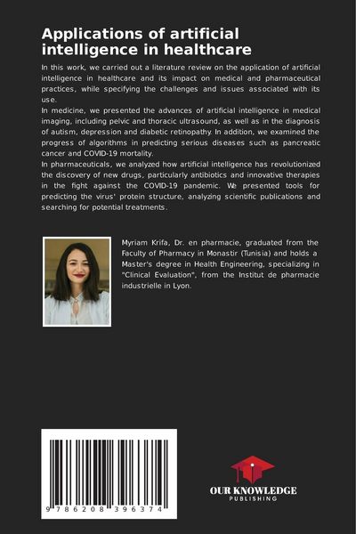 Produktbild: Applications of artificial intelligence in healthcare