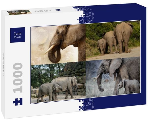 Produktbild: Lais Puzzle Collage Elefant 1000 Teile