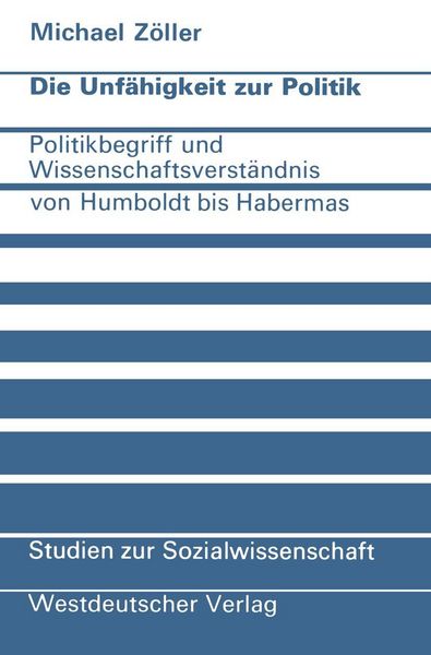 Produktbild: Die Unf&auml;higkeit zur Politik