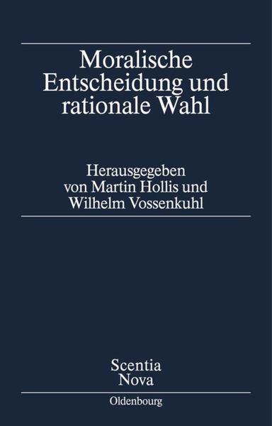 Produktbild: Moralische Entscheidung und rationale Wahl