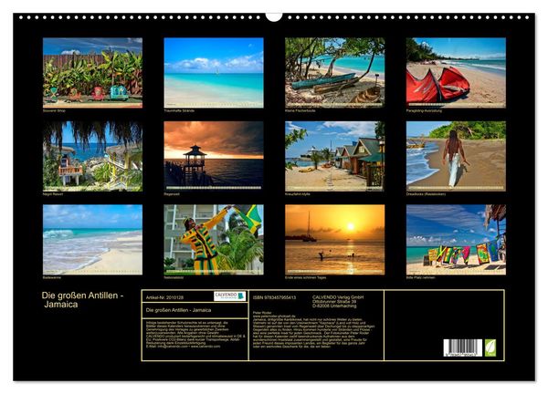 Produktbild: Die gro&szlig;en Antillen - Jamaica (Wandkalender 2026 DIN A2 quer), CALVENDO Monatskalender