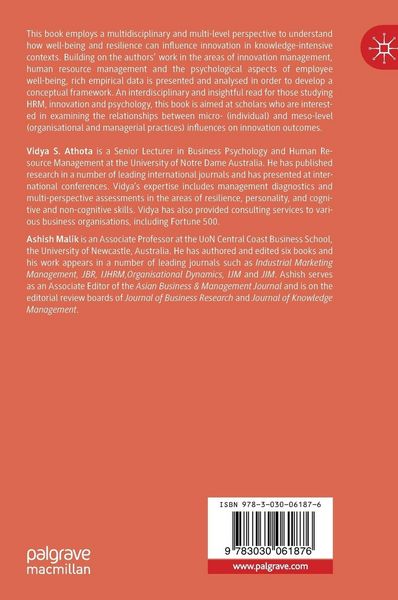 Produktbild: Managing Employee Well-being and Resilience for Innovation