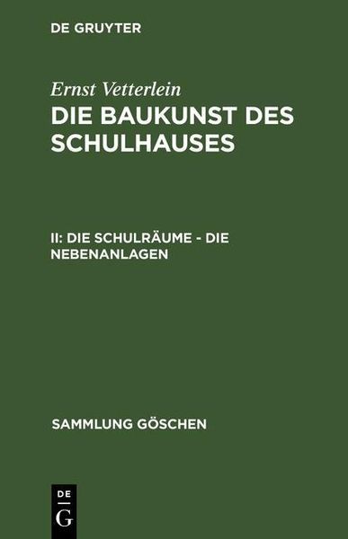 Produktbild: Die Schulr&auml;ume - die Nebenanlagen
