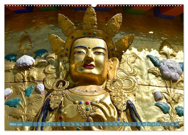 Produktbild: Mystische Wesen &ndash; Buddhistische Kunst im Himalaya (Wandkalender 2026 DIN A2 quer), CALVENDO Monatskalender