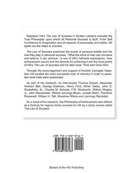 Produktbild: The Law of Success in Sixteen Lessons