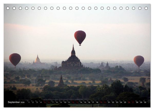 Produktbild: Ballonfahrt - Faszination und Abenteuer (Tischkalender 2026 DIN A5 quer), CALVENDO Monatskalender