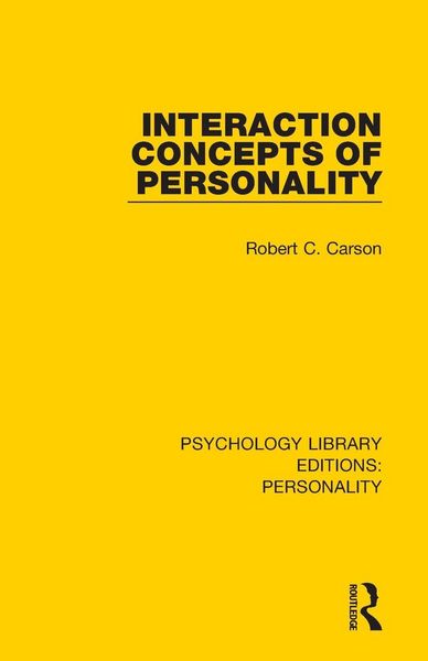 Produktbild: Interaction Concepts of Personality