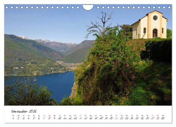 Produktbild: Motive rund um den See Lago Maggiore (Wandkalender 2026 DIN A4 quer), CALVENDO Monatskalender