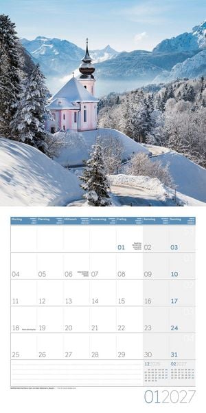 Produktbild: Deutschland Kalender 2027 - 30x30 - Art12