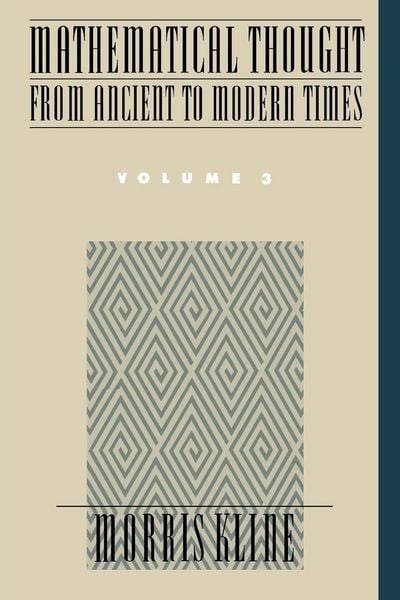 Produktbild: Mathematical Thought from Ancient to Modern Times Volume 3