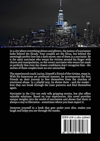 Produktbild: Narcissist in the City - A non-fiction novel about narcissism and toxic relationships, based on true events with practical solutions to free yourself