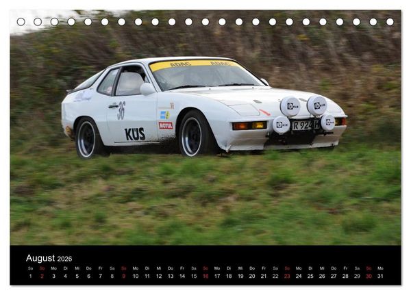 Produktbild: Bergrennen und Rallye im Porsche (Tischkalender 2026 DIN A5 quer), CALVENDO Monatskalender