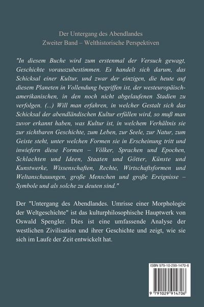 Produktbild: Der Untergang des Abendlandes - Zweiter Band