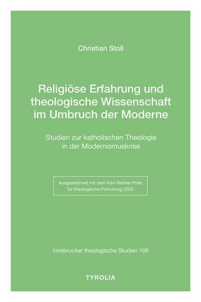 Produktbild: Religi&ouml;se Erfahrung und theologische Wissenschaft im Umbruch der Moderne