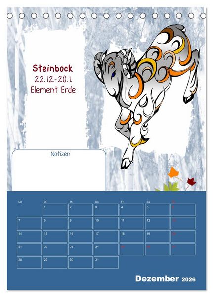 Produktbild: Sternzeichen &bull; Geburtstagskalender / Planer (Tischkalender 2026 DIN A5 hoch), CALVENDO Monatskalender