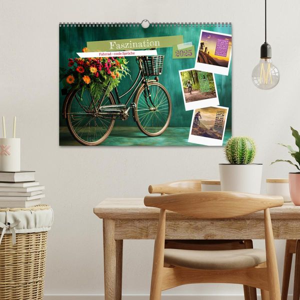 'Faszination Fahrrad coole Sprüche (Wandkalender 2025 DIN A3 quer