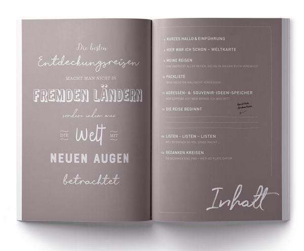 GuideMe Reisetagebuch Travel Memories „Weltenbummler“