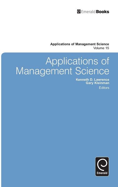 Produktbild: Applications of Management Science