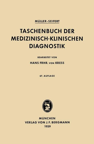 Produktbild: Taschenbuch der Medizinisch-Klinischen Diagnostik
