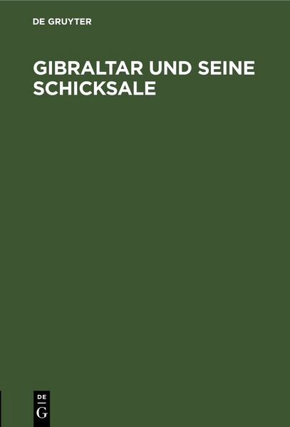 Produktbild: Gibraltar und seine Schicksale