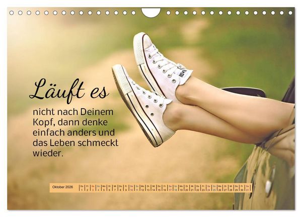 Produktbild: Der Spruchkalender - freiheraus und witzig (Wandkalender 2026 DIN A4 quer), CALVENDO Monatskalender