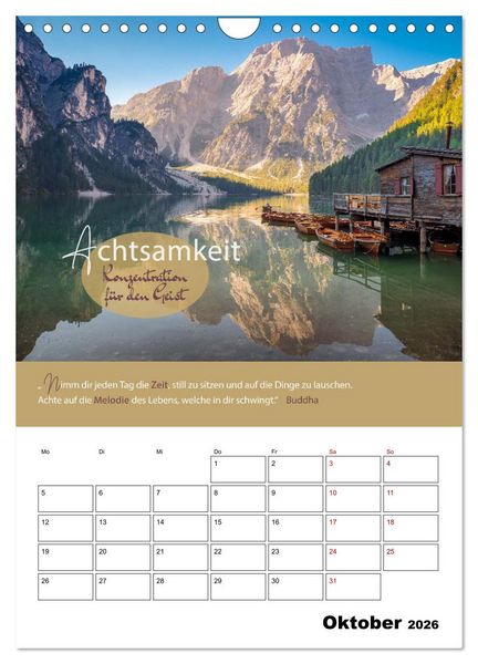 Produktbild: Zitate Wegbegleiter, mit Spr&uuml;chen durch das Jahr by VogtArt (Wandkalender 2026 DIN A4 hoch), CALVENDO Monatskalender