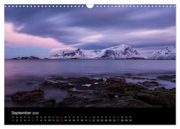 Produktbild: Norwegen, Landschaften in Schnee und Eis (Wandkalender 2026 DIN A3 quer), CALVENDO Monatskalender