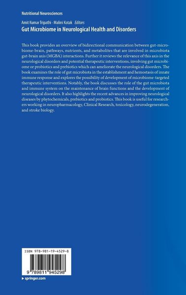 Produktbild: Gut Microbiome in Neurological Health and Disorders