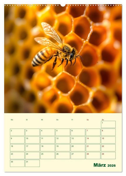 Produktbild: Bienenblick &ndash; Ein Jahr mit den Bienen (hochwertiger Premium Wandkalender 2026 DIN A2 hoch), Kunstdruck in Hochglanz
