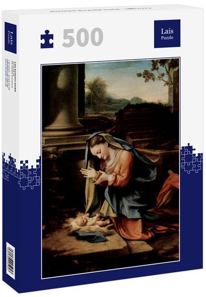 Lais Puzzle Correggio - Maria, das Kind anbetend 500 Teile