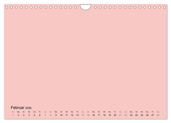 Produktbild: DIY Bastel-Kalender -Warme Pastell Farben- Zum Selbstgestalten (Wandkalender 2026 DIN A4 quer), CALVENDO Monatskalender