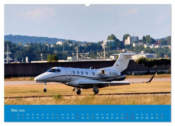 Produktbild: Flugzeugmomente in Stuttgart (Wandkalender 2026 DIN A2 quer), CALVENDO Monatskalender