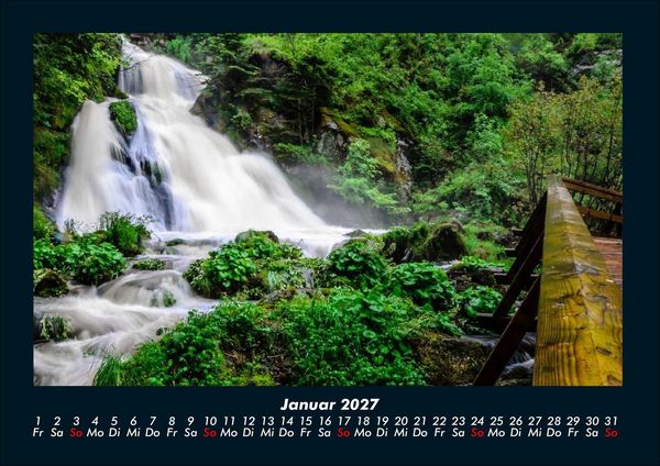 Produktbild: Wasserf&auml;lle 2027 Fotokalender DIN A4