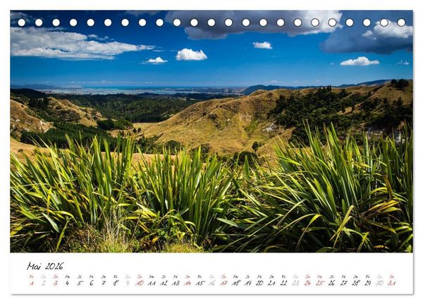 Produktbild: Neuseeland - Streifzug &uuml;ber die Nordinsel (Tischkalender 2026 DIN A5 quer), CALVENDO Monatskalender