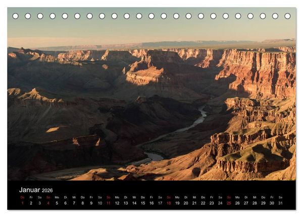 Produktbild: Faszination Grand Canyon / CH-Version (Tischkalender 2026 DIN A5 quer), CALVENDO Monatskalender