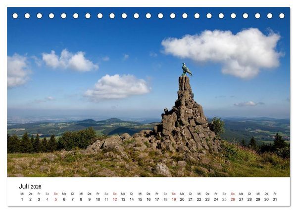 Produktbild: Die Rh&ouml;n (Tischkalender 2026 DIN A5 quer), CALVENDO Monatskalender