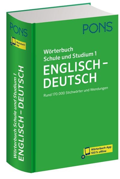 Produktbild: PONS W&ouml;rterbuch Schule und Studium Englisch - Deutsch, Band 1